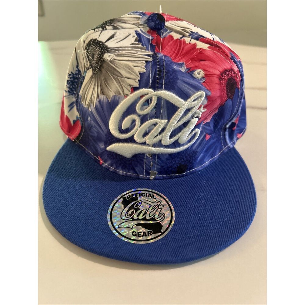 Smith Novelty Company Hat - Cali Logo -‎ Floral Print - Snapback